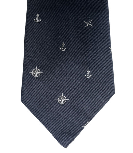 Cravatta navale vintage m - vintage,
