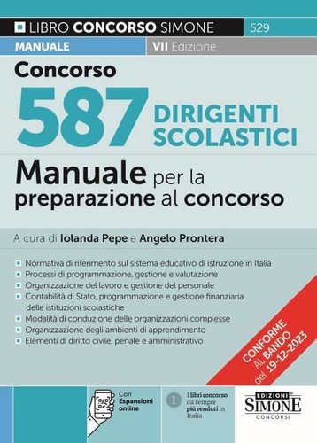 Libri concorso 587 dirigenti - libri,