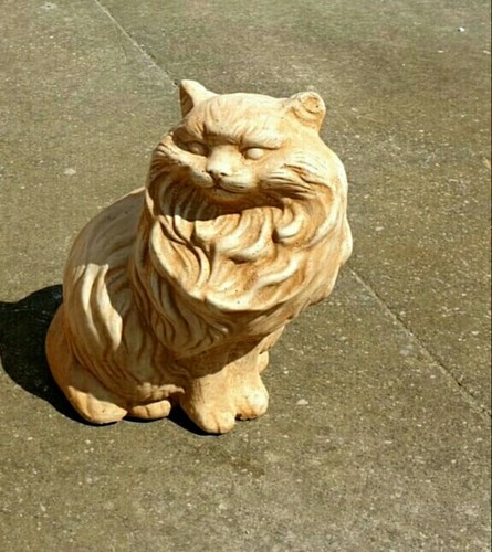 Statua gatto cemento pietra - gatto,