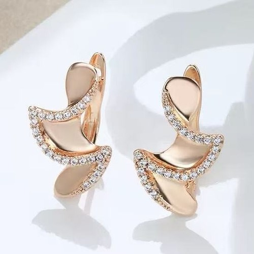 Orecchini donna zirconi - , curvi