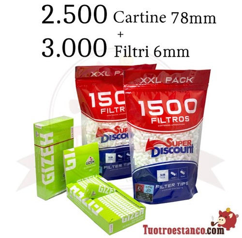 500 cartine gizeh 70mm - cartine,