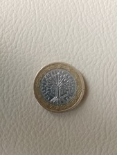 rara moneta da 1 euro anno 2000 Francia errore di conio