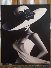 Quadro DIPINTO A MANO ritratto