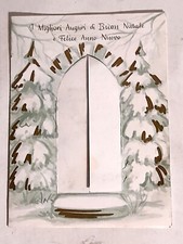 antica cartolina auguri di