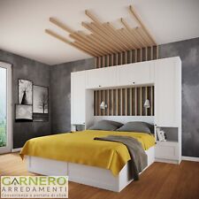 Camera da letto a ponte completa matrimoniale bianco opaco DREAMLAND