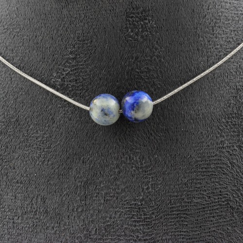 Collana perle lapislazzuli - perle,