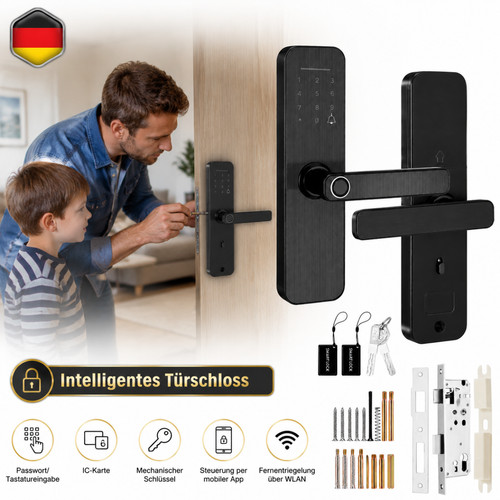 Serratura porta smart keyless - serratura,