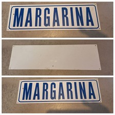 Margarina Targa Tabella Insegna Pubblicitaria Originale Collezione in Plastica 