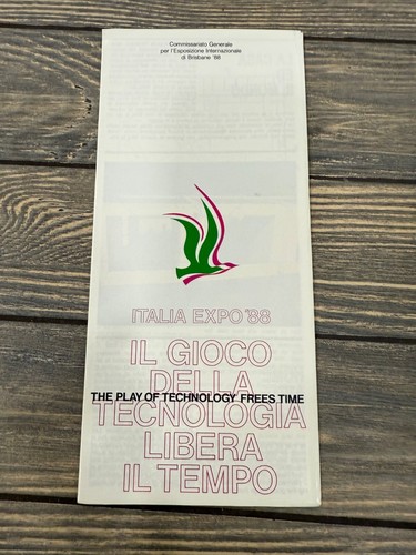 Italia expo brochure il - 88, "il