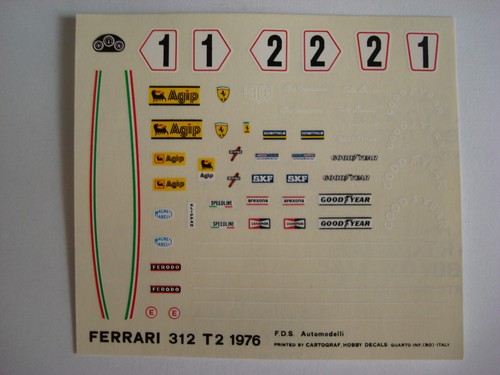 Decals kit ferrari - decals, 312