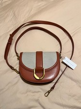 Borsa da sella bicolore