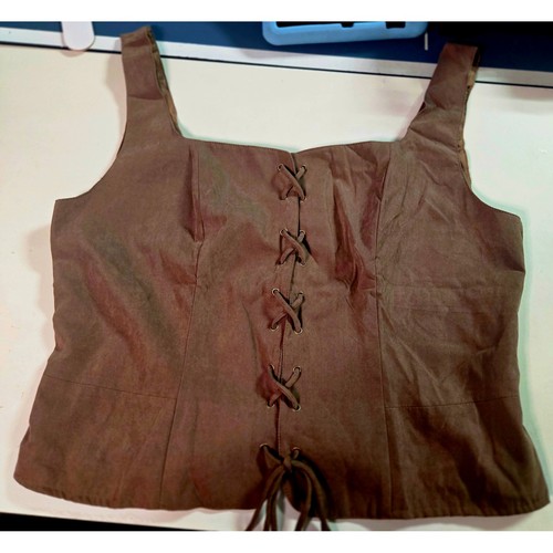 Top corsetto stringato