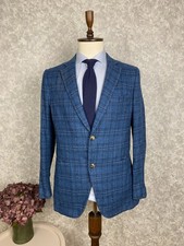 Blazer Isaia Napoli blu lana