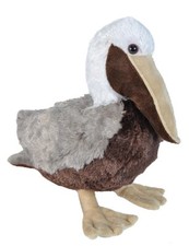 Wild Republic 21468 Pellicano Marrone 30 cm Avifauna Peluche