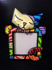 Cornice piccola ROMERO BRITTO CAT da collezione RITIRATA per foto 3 x 3" 