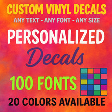 Adesivo personalizzato testo