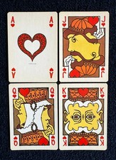 CARTE DA GIOCO VINTAGE 2 MAZZI COMPLETI DEL SOLE E DELLA LUNA BY CLIZIA 1979