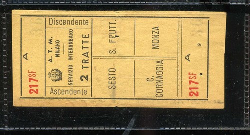 Biglietto atm tram milano - biglietto,