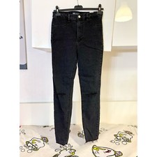 ZARA JEANS VITA ALTA JOGGER STRAPPI GINOCCHIA ELASTICI TG EUR 36 IT 40