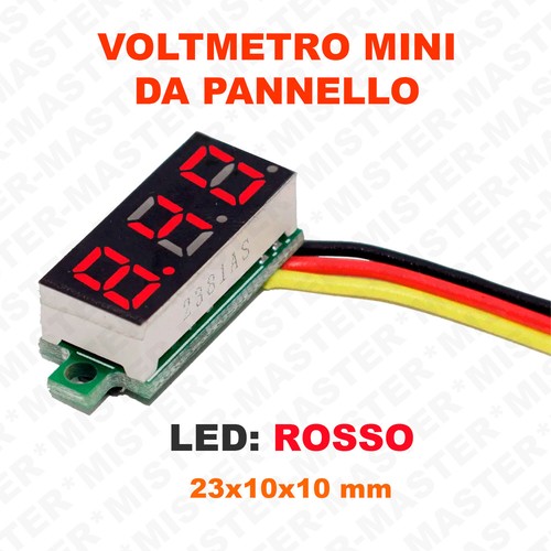 Voltmetro digitale pannello - da,
