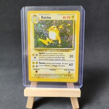 Carta Pokemon - Raichu 14/102 Set Base Rara Holo - Italiano - Old Vintage Poor