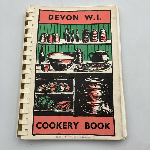 Devon cookery book recipies - book,