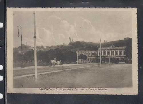 Cartolina vicenza stazione - vicenza,