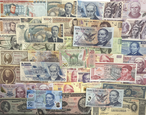 Banconote peso messicano - banconote,