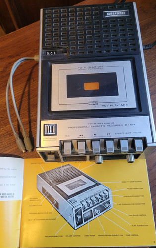 Registratore cassette - a,