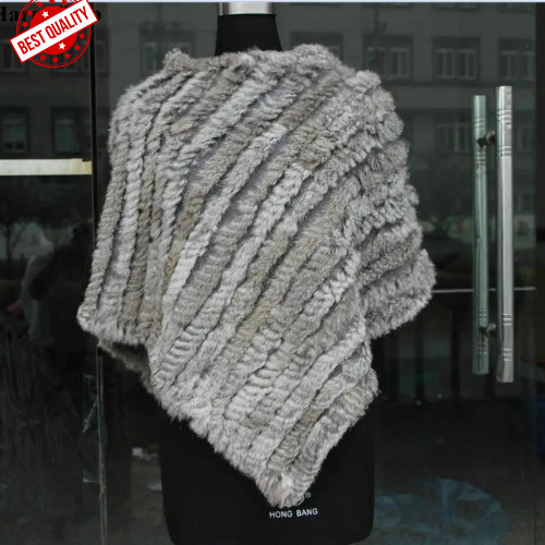 Poncho donna vera - pelliccia, di