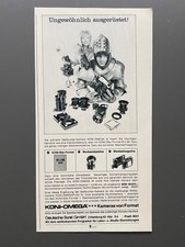 Koni-Omega Fotocamere Formato Cavaliere in Armatura 1969 Vintage Ad Pubblicità Pubblicità