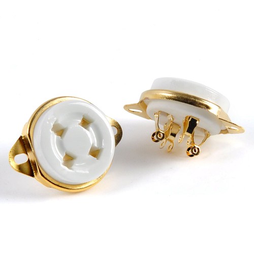 2pcs presa tubo ceramica 4pin - presa,