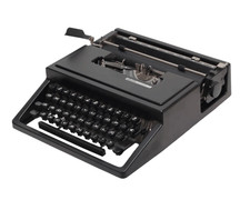 Olivetti Dora, Black Portable Manual Vintage Typewriter, Restored