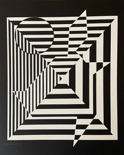 Victor vasarely 1973 warhol - vasarely,