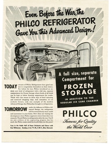 Frigorifero philco 1944 - philco,