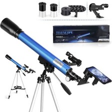 TELESCOPIO ASTRONOMICO?DOPPIA LENTE CON TREPPIEDE MIRINO LED SMARTPHONE F60050M5