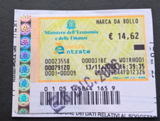 2006  SPLENDIDA  MARCA  da BOLLO  da  Euro 14,62 del 13.11.2006  USATA  cat.280