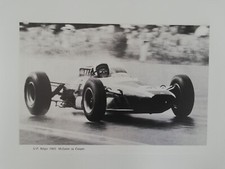 Clipping Ritaglio Foto Formula 1 F1 McLaren su Cooper GP del Belgio 1965