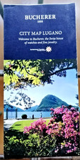 2014 MAPPA PIANTA LUGANO di BUCHERER OROLOGI ROLEX LONGINES TAG-HEUER IWC BEAUME