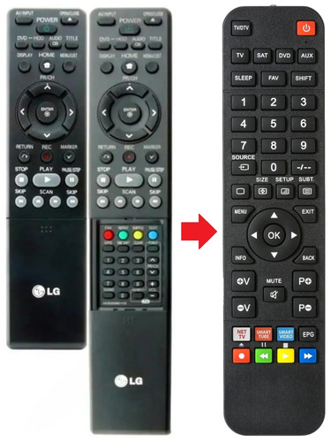 Telecomando adatto per - , lg