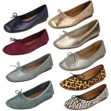 Ballerine Femminili Non Strutturate Di Clarks 'Freckle Ice 17'