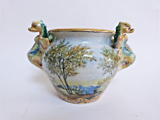 vase pot en faience majolica Italie XIXe Angelo Minghetti Bologna renaissance