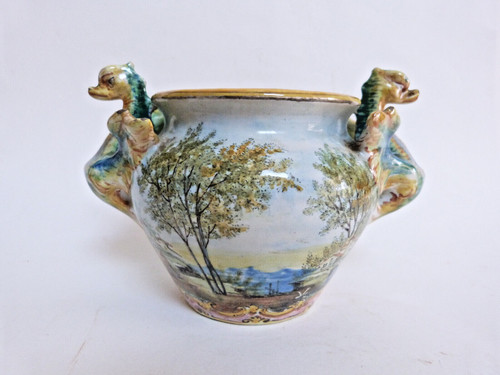 Vase pot faience - vase, majolica