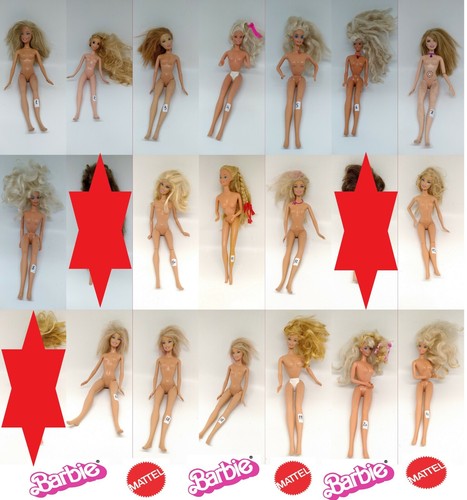 Barbie mattel senza vestiti - barbie,