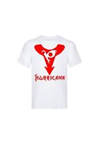 t-shirt  nuova in cotone con stampa hurricane polymar 