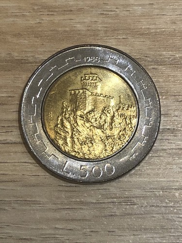 500 lire san - marino, 1988