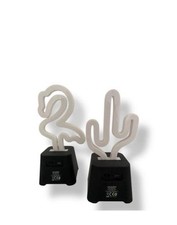 Cactus,Flamingo Neon Light Lampadine Luminose Da Tavolo