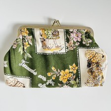 Holly Hobbie borsa trucco borsa cosmetica hobby anni 80 verde scuro cottage core floreale