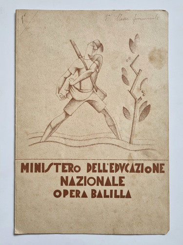 Pagella fascista onb opera - pagella,