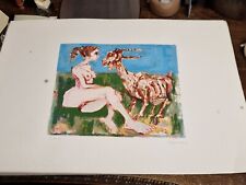 Aldo Borgonzoni ( 1913-Bologna,2004) Acquatina "Nudo" foglio mm. 700x495 C13 °